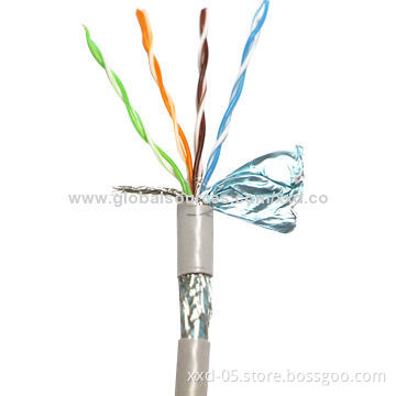 SFTP CAT5e LAN Cable with 24AWG Copper Conductor, Up to 120m Working DistanceNew